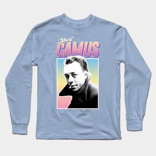 ALBERT CAMUS Philosophy Graphic Design Hipster Statement Tee Long Sleeve T-Shirt